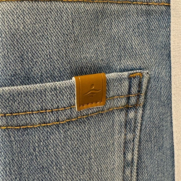 New Halara Flex™ High Waisted Stripe Wide Leg Flowy Casual Jeans MEDIUM Light - Picture 8 of 10